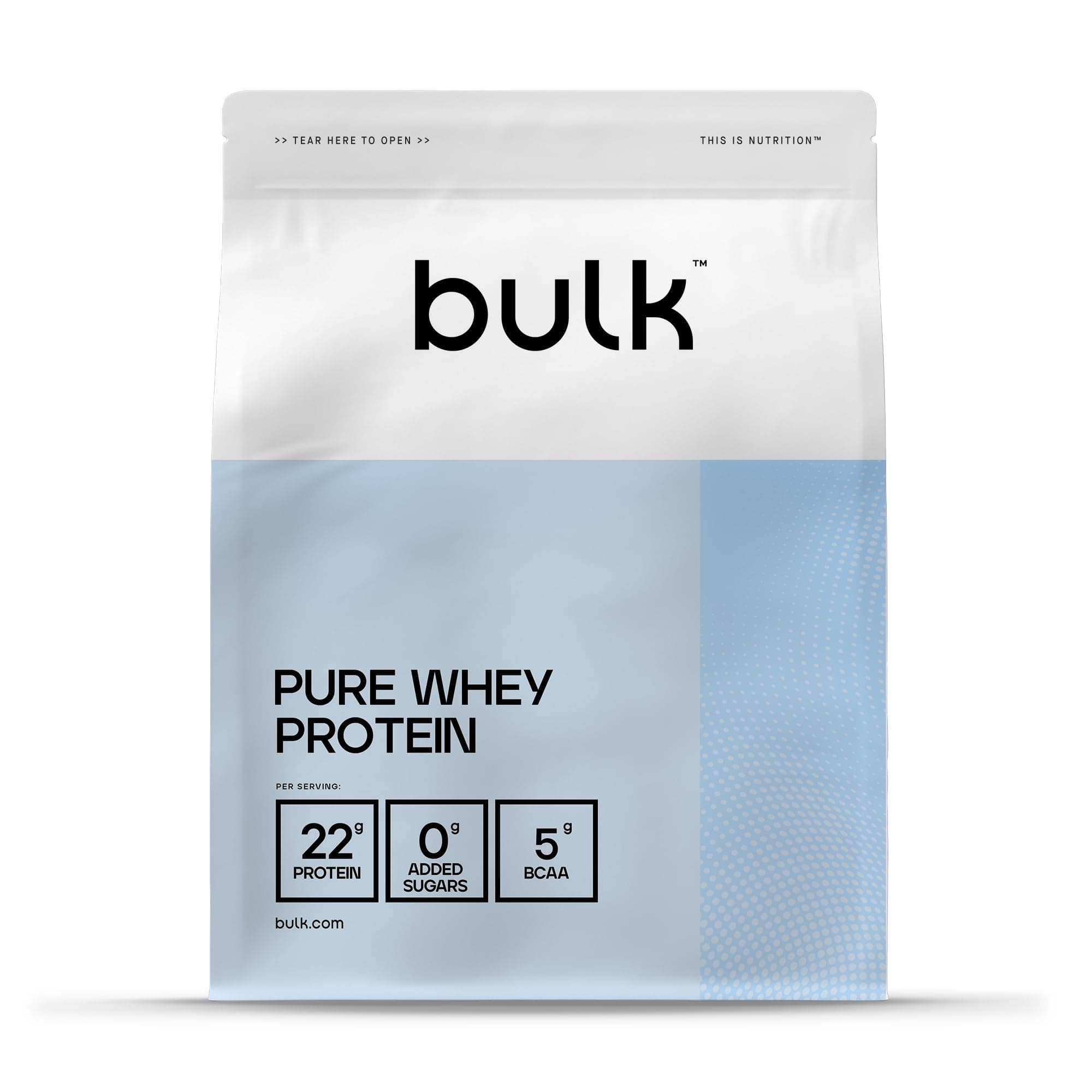 Bulk Pure Whey Protein Powder | Chocolate Coconut | 22g Protein and 5g BCAAs per Scoop | Whey Concentrate Shake | Low Sugar | Supports Muscle Growth and Repair | Smooth Mixing | Vegetarian | 500g